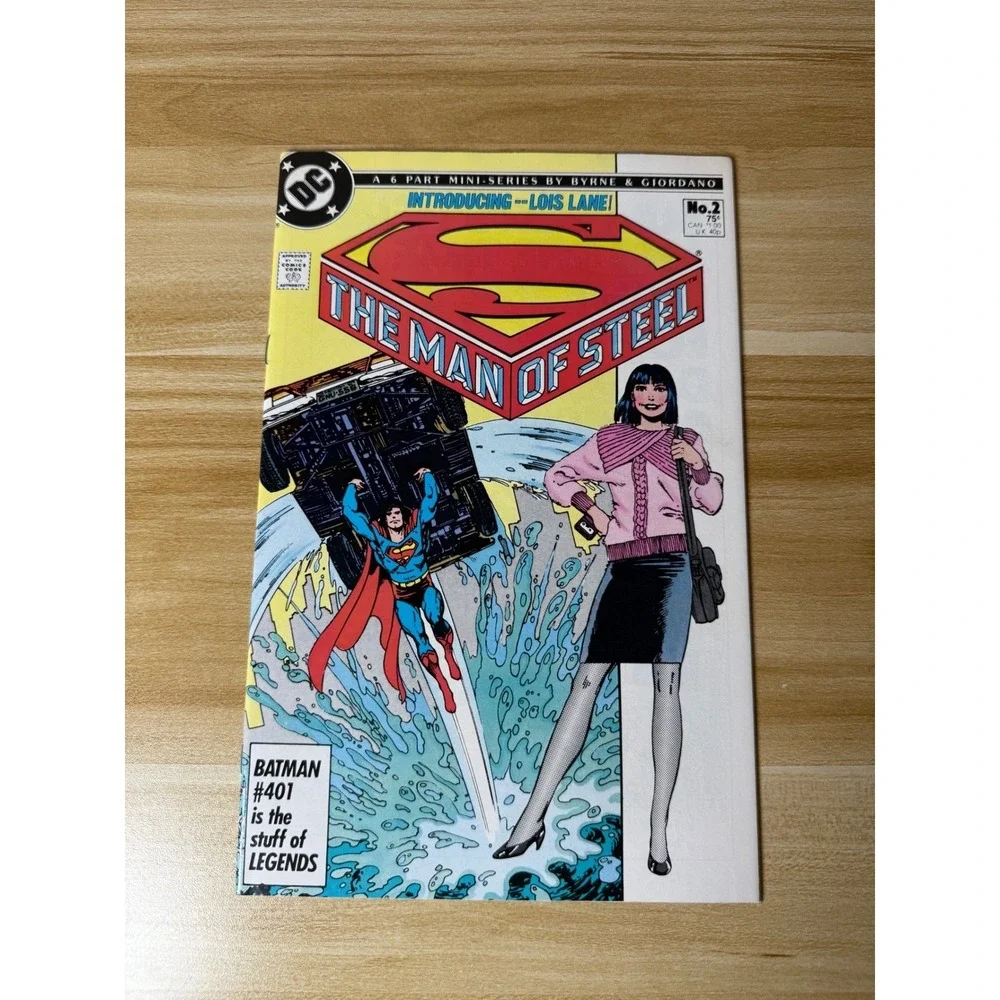 Superman Man of Steel #2 Comic Book 1986 DC Comics Byrne & Giordano Lois Lane